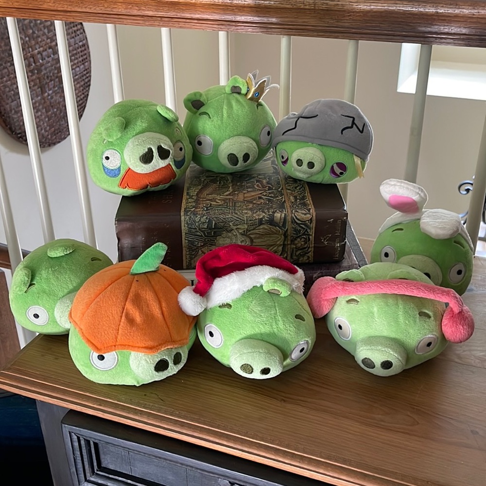 Angry Birds Pig Plushies Lot of 8